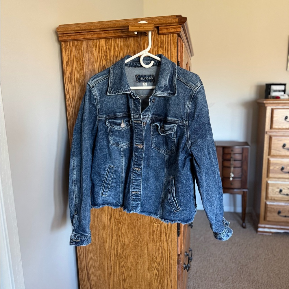 Maurices Dark Blue Denim Jacket